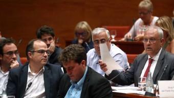 Santi Rodríguez, portaveu adjunt del PP al Parlament, aquest dimecres durant la seva intervenció EFE