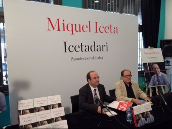 Miquel Iceta en la presentació del seu llibre E.P