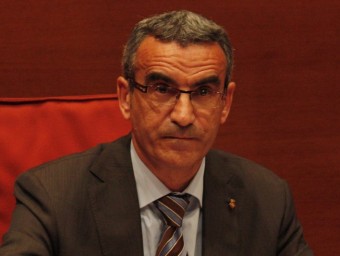 Jaume Gilabert és l'alcalde de Montgai ARXIU