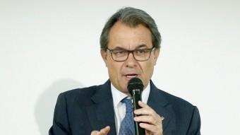 El president de la Generalitat, Artur Mas, aquest dilluns en un acte de Junts pel Sí EFE