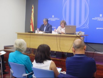 M.Àngels Gonzàlez, va presentar les novetats del curs escolar, acompanyada del delegat del Govern, Quim Nin INFOCAMP