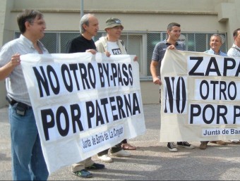 Concentració de la Plataforma contra el By-pass per Paterna. ARXIU
