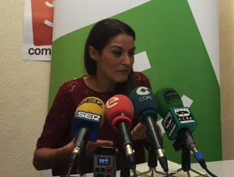 Mireia Mollà en conferència de premsa. EL PUNT AVUI