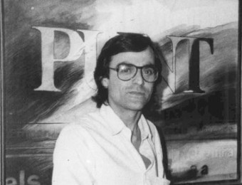 Enric Matarrodona, un dels detinguts el 12 de setembre de 1968 a La Bisbal per haver enganxat adjhesius durant la Diada Nacional, llavors prohibida.