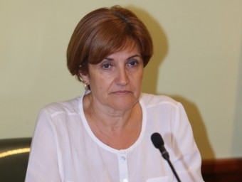 L'alcaldessa , Isabel Cortada, en un ple anterior M. LLADÓ