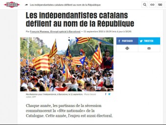 La notícia de la Via Lliure, a ‘Libération'