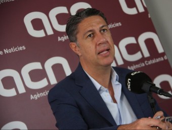 Xavier García Albiol, a la seu de l'Agència Catalana de Notícies ACN