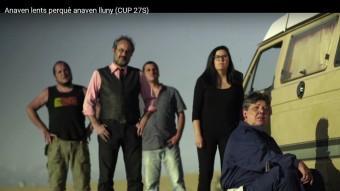 Una imatge de l'anunci electoral ‘Anaven lents perquè anaven lluny', que ahir va presentar la CUP EL PUNT AVUI