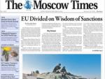 Una portada del diari The Moscow Times EPA