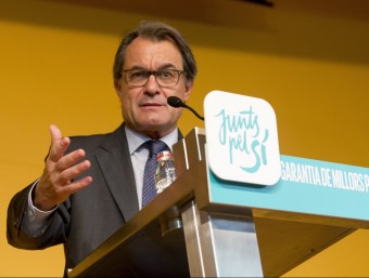 Artur Mas, en un acte de Junts pel Sí ALBERT SALAMÉ