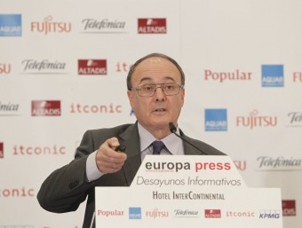 Luis María Linde, governador del Banc d'Espanya.europa press