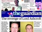 Portada del diari britànic The Guardian EPA