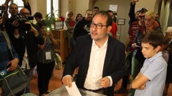 El cap de llista d'Unió, Ramon Espadaler, ha votat al Palau Bojons de Vic ACN