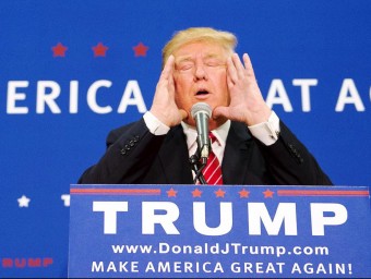 El magnat immobiliari i precandidat republicà a la presidència dels Estats units, Donald Trump, en el míting a Keene, a New Hampshire REUTERS
