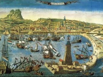 El Port de Barcelona ha estat sempre una gran estructura de foment del comerç.  ARXIU