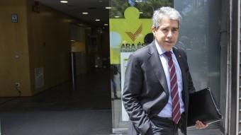 Francesc Homs sortint de la seu de CDC JOSEP LOSADA