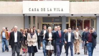 Acte d'inauguració de la plaça Joan XXIII. EL PUNT AVUI