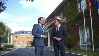 Mariano Rajoy i Pedro Sánchez, a la Monclo, el 28 d'octubre EFE