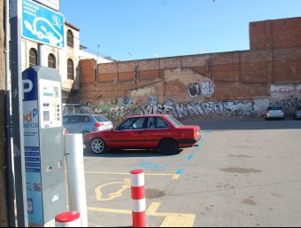 Aparcament de zona blava del Vapor Turull al centre de Sabadell S. PÉREZ