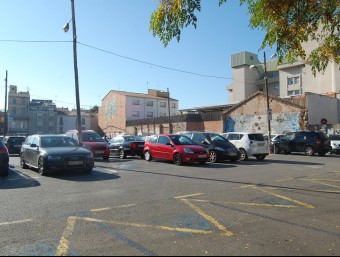 L'aparcament de zona blava del Vapor Turull, al centre de Sabadell S. P