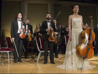 Escena de 'Sonata per a violoncel', enregistrada el març de l'any passat a l'Auditori de l'Hospitalet de l'Infant INFOCAMP