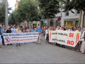 Una imatge d'arxiu d'una de les protestes contra les retallades a Mataró ll.m.