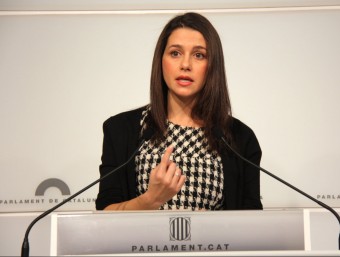 La presidenta del grup de Cs al Parlament, Inés Arrimadas, aquest dijous a la cambra catalana ACN