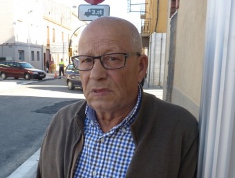 Joan Soler, ahir al carrer Panedes, davant la benzinera JOAN TRILLAS
