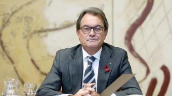 El president de la Generalitat en funcions a la reunió del consell executiu de dimarts EFE