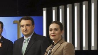 Marta Rivera (dreta), número 3 de la llista de Ciutadans al 20-D, al debat de TVE EFE