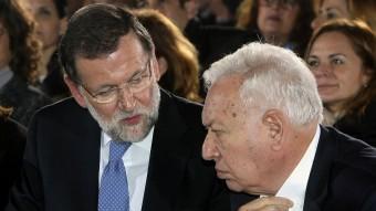 Rajoy, amb García Margallo ahir al vespre a Orihuela morell / efe