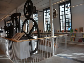 La màquina de vapor de la biblioteca de Can Manyer de Vilassar de Dalt tornarà a funcionar dissabte. AJUNTAMENT
