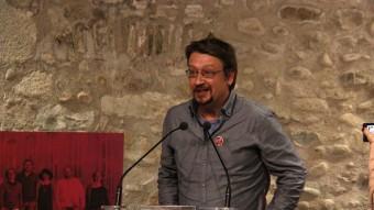 El candidat d'En Comú, Xavier Domènech, aquest divendres a Girona ACN