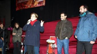 L'alcaldessa de Barcelona, Ada Colau, en un acte d'En Comú Podem a Lleida ACN