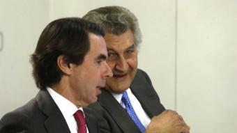 L'expresident espanyol José María Aznar, amb Jesús Posada, a la reunió del comitè executiu nacional del PP EFE