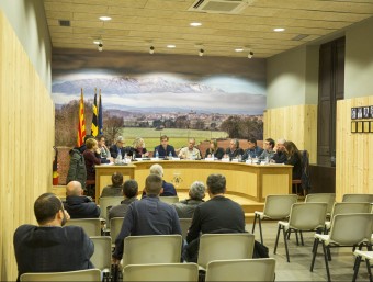 L'equip de govern va aprovar el pressupost en el ple d'ahir (a la imatge) JOAN CASTRO / ICONNA