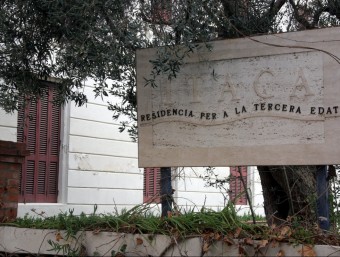 Cartell del centre geriàtric Itaca d'Arenys de Mar ACN