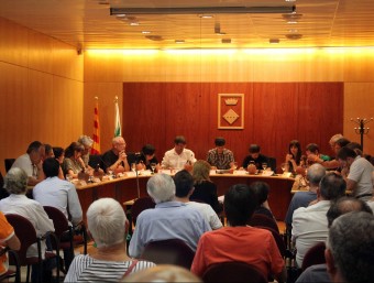 Imatge del ple de l'Ajuntament d'Argentona del mandat 2015-2019. AJUNTAMENT D'ARGENTONA