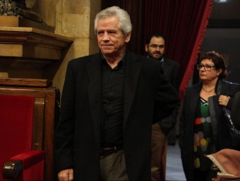 Eduardo Reyes, durant el ple del Parlament d'ahir ACN