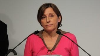 La presidenta del Parlament, Carme Forcadell, al faristol de la Cambra ACN