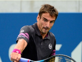 Tommy Robredo fa un cop de revés AFP