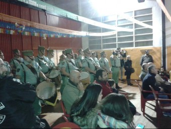 Presentació de la Confraria de Sant Lluís i Santa Maria de Palafolls amb la banda dels exlegionaris O.B