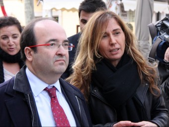 El primer secretari del PSC,Miquel Iceta, ahir a la Roca del Vallès. ACN