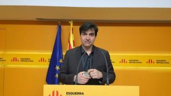 Sabrià, en una roda de premsa a la seu d'ERC EUROPA PRESS