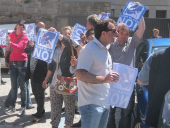 Una manifestació dels oposants a la zona blava, en una imatge d'arxiu del 2012 EPA