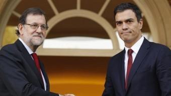 Mariano Rajoy i Pedro Sánchez en una imatge d'arxiu EP