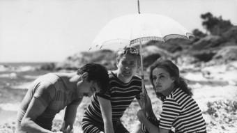 Henri Serre, Oskar Werner i Jeanne Moreau  ARXIU