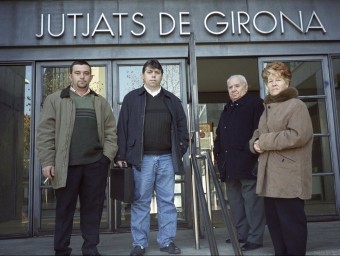 La família Martí Duaigües quan van començar l'aventura el 2012 a Girona. TURA SOLER