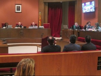 Un moment del judici contra Fernández i els germans Bustos, el gener de 2015 al TSJC EUROPA PRESS