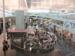 Vista de la zona comercial de la Terminal 1 de l'aeroport de Barcelona-El Prat JUDIT FERNÁNDEZ / ARXIU